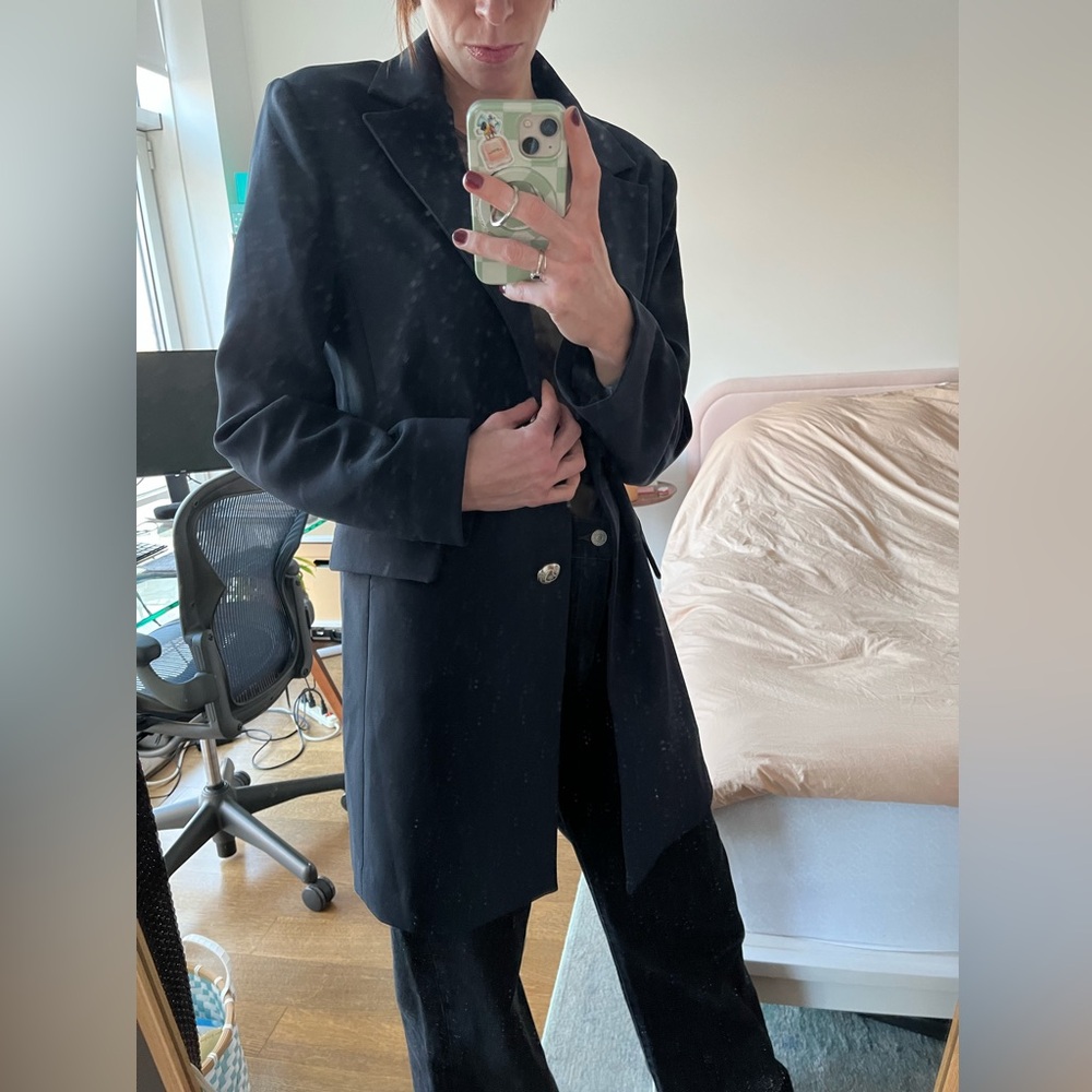 Lauren By Ralph Lauren Navy Blue Blazer, M